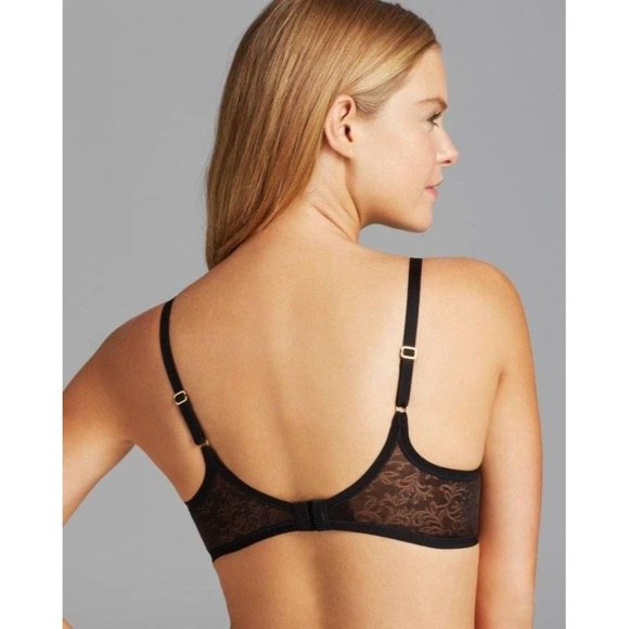NATORI Jacquard Contour Underwire T-Shirt Bra Black 36C #136059 NEW - Picture 4 of 9